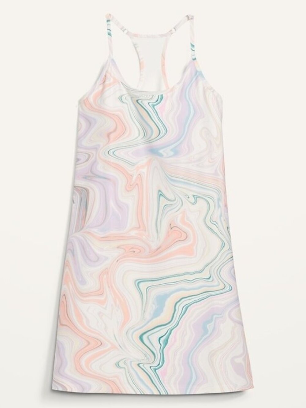 Old Navy Women's Sleeveless PowerSoft Performance Racer-Back Mini Swing Dress M - Picture 2 of 4